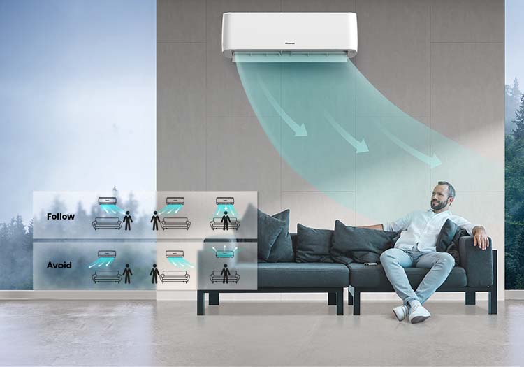 Hisense Energy Pro Plus Air Conditioner - Follow/ Avoid Mode - mobile