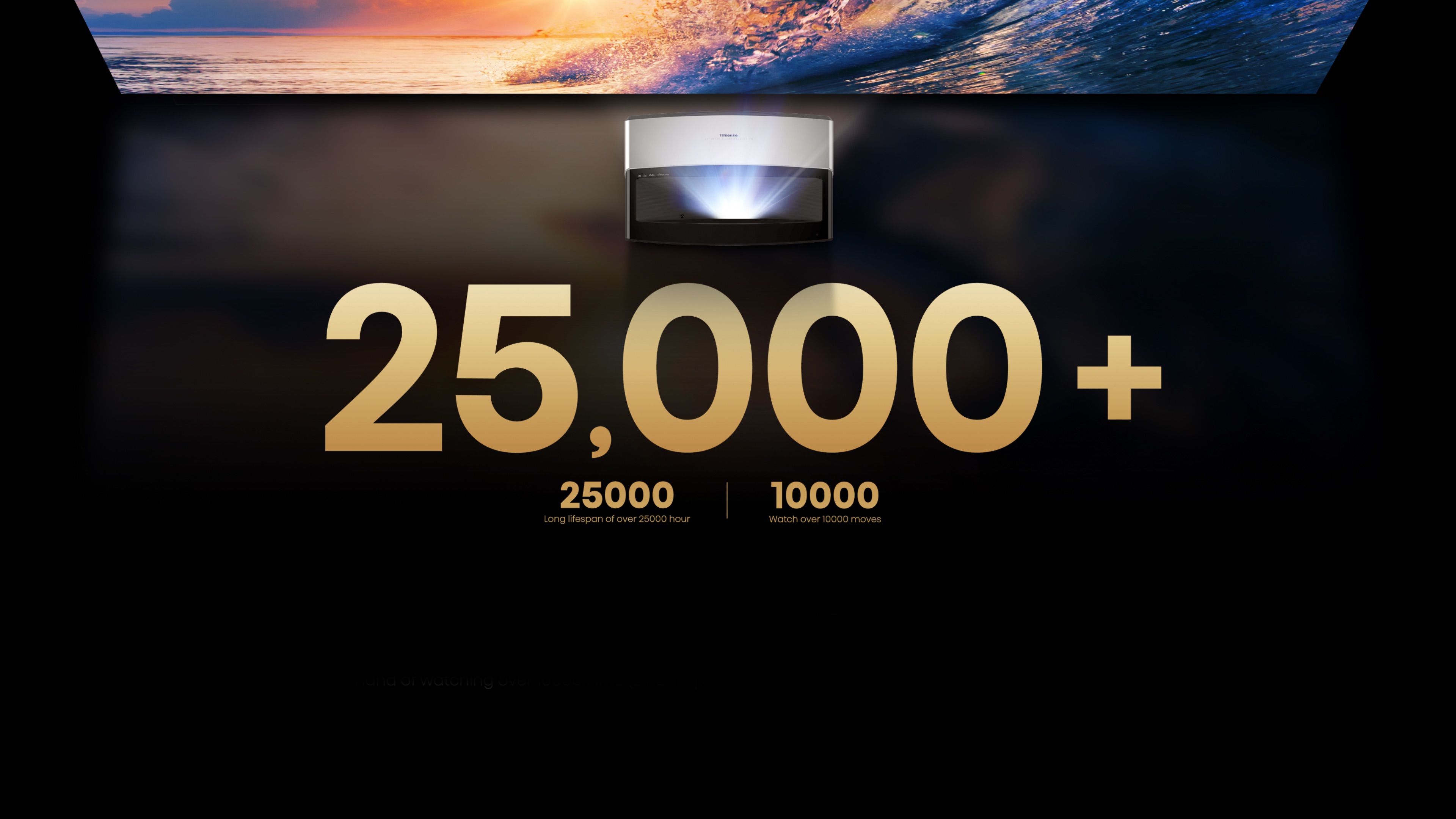 Hisense 120L5 - 25000+ hour long lifespan