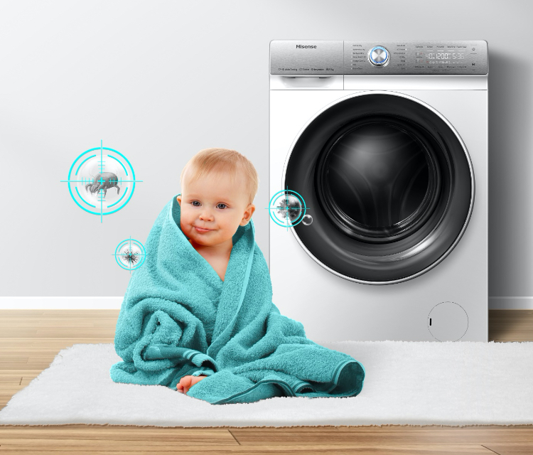 Hisense Washing Machine WFQR1014EVAJM - Gentle Steaming