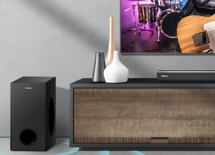 Hisense HS218 Soundbar - Powerful Bass and Subwoofer