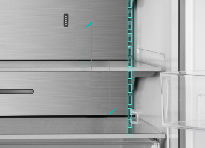 Hisense RM-64WC Refrigerator - Cantileve Shelves