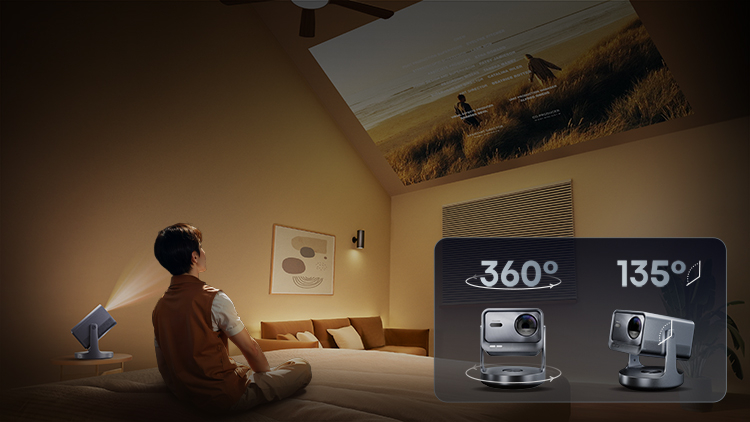 C2 Ultra TriChroma Smart Mini Projector - Banner 4 mobile