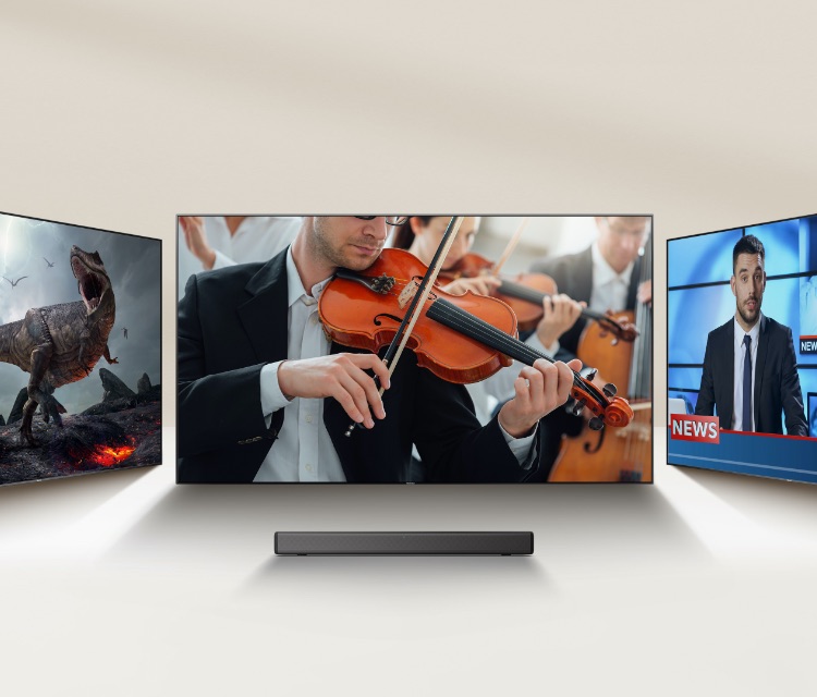 Hisense HS214 Soundbar - Multiple Audio Enhancements, Switch Freely