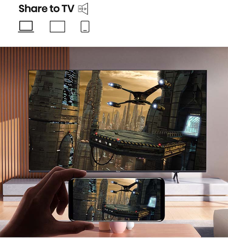 Hisense UHD 4K TV A7H - Share to TV - mobile