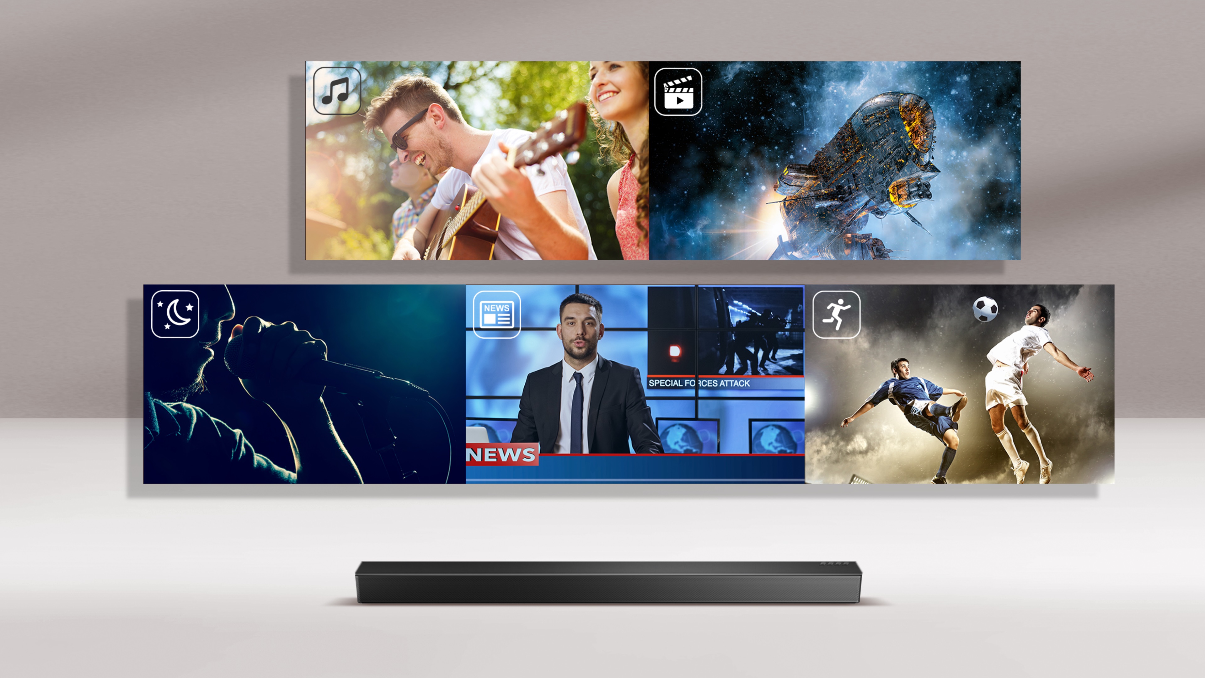 Hisense HS312 Soundbar - Multiple Audio Enhancements