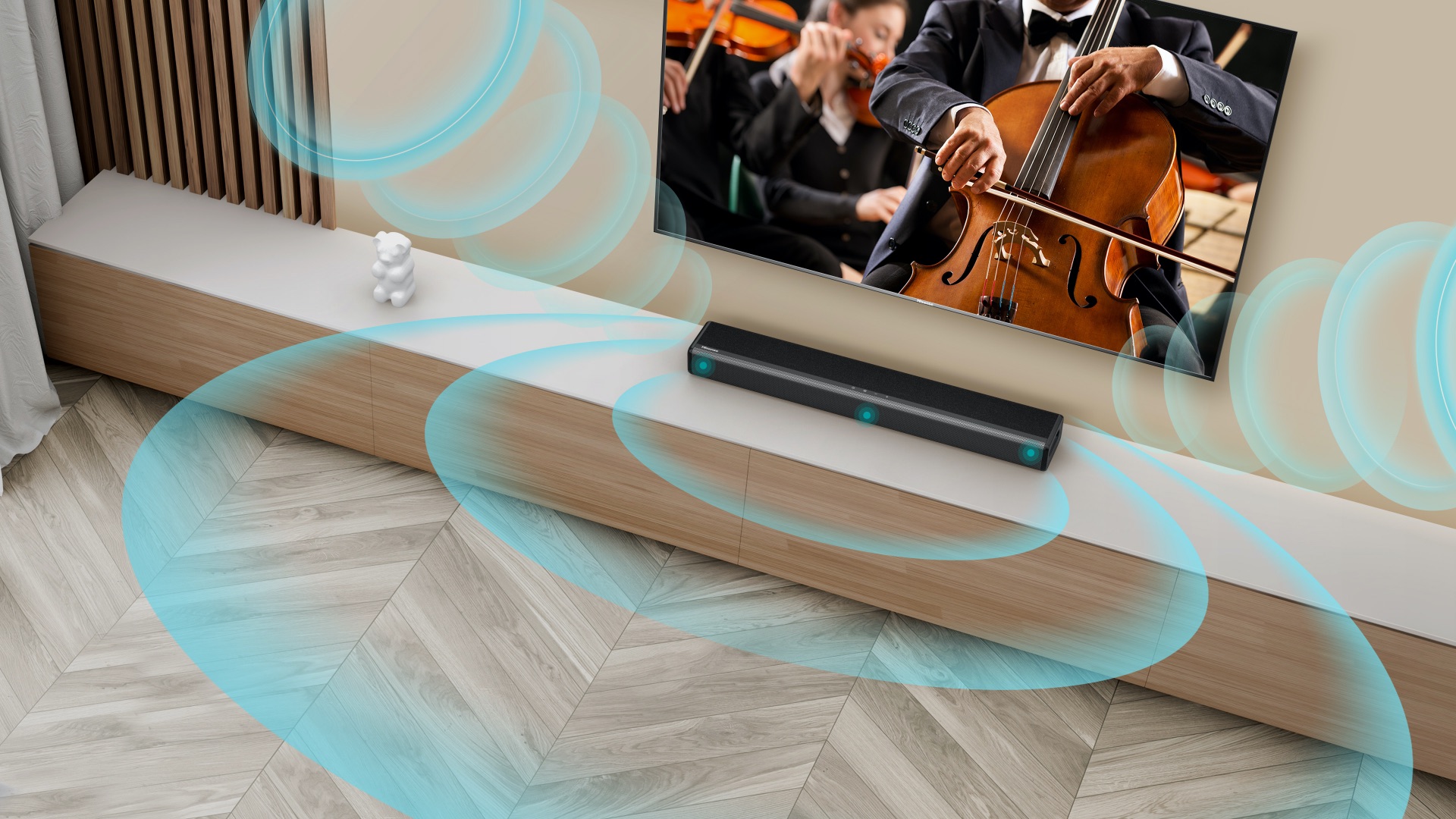 Hisense HS214 Soundbar - One Bar, but Never Miss Bass Details